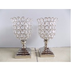 2Ps New Design Look Crystal Votive Tealight Candle Holders Wedding Centerpiece    132583890384